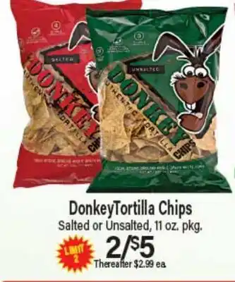 Angelo Caputo's Fresh Market Donkey Tortilla Chips offer
