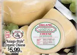 Angelo Caputo's Fresh Market Asiago-Style Organic Cheese offer