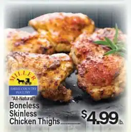 Angelo Caputo's Fresh Market All-Natural Boneless Skinless Chicken Thighs offer