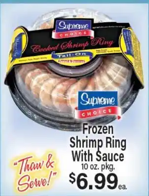 Angelo Caputo's Fresh Market Frozen Shrimp Ring With Sauce offer