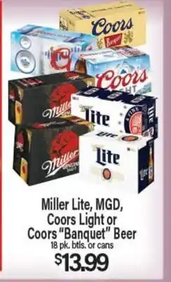 Angelo Caputo's Fresh Market Miller Lite, MGD, Coors Light or Coors Banquet Beer offer