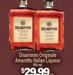 Angelo Caputo's Fresh Market Disaronno Originale Amaretto Italian Liqueur offer