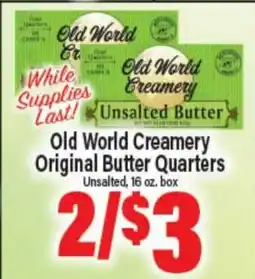 Angelo Caputo's Fresh Market Old World Creamery Original Butter Quarters offer
