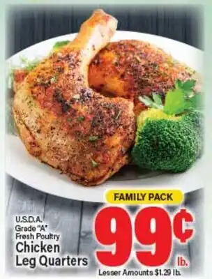 Angelo Caputo's Fresh Market U.S.D.A. Grade A Fresh Poultry Chicken Leg Quarters offer