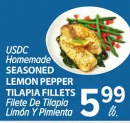 Cermak Fresh Market USDC Homemade SEASONED LEMON PEPPER TILAPIA FILLETS offer