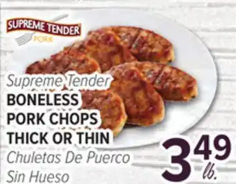 Cermak Fresh Market Supreme Tender BONELESS PORK CHOPS THICK OR THIN offer