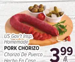 Cermak Fresh Market US Gov't Insp. Homemade PORK CHORIZO offer