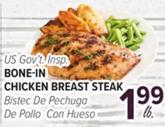 Cermak Fresh Market US Gov't Insp. BONE-IN CHICKEN BREAST STEAK offer
