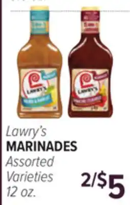 Cermak Fresh Market Lawry's MARINADES offer