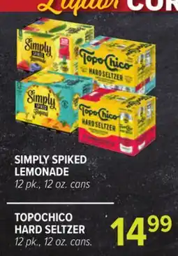 Cermak Fresh Market SIMPLY SPIKED LEMONADE TOPOCHICO HARD SELTZER offer