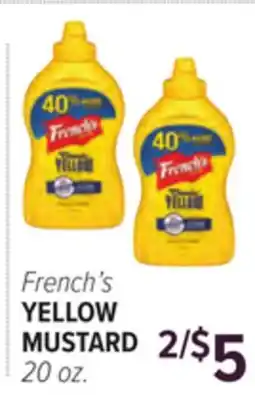 Cermak Fresh Market French's YELLOW MUSTARD offer