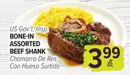 Cermak Fresh Market US Gov't Insp. BONE-IN ASSORTED BEEF SHANK offer
