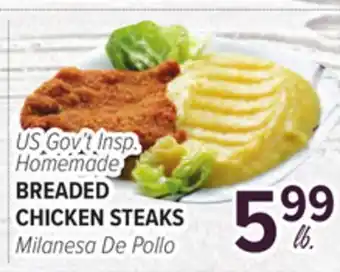 Cermak Fresh Market US Gov't Insp. Homemade BREADED CHICKEN STEAKS offer