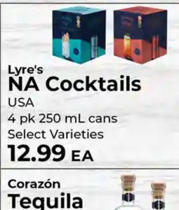 Sunset Foods Lyre's NA Cocktails offer