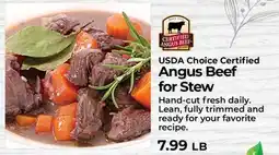 Sunset Foods USDA Choice Certified Angus Beef for Stew offer