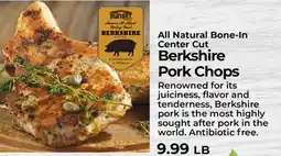 Sunset Foods All Natural Bone-In Center Cut Berkshire Pork Chops offer