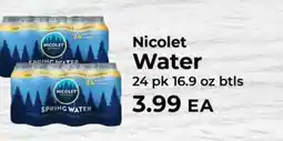 Sunset Foods Nicolet Water offer