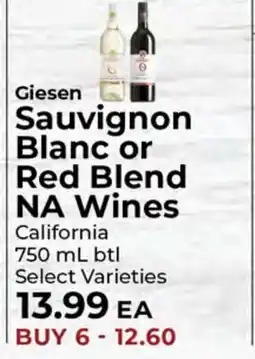 Sunset Foods Giesen Sauvignon Blanc or Red Blend NA Wines offer