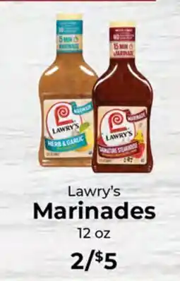 Sunset Foods Lawry's Marinades offer
