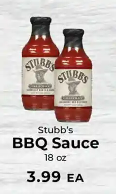 Sunset Foods Stubb's BBQ Sauce offer