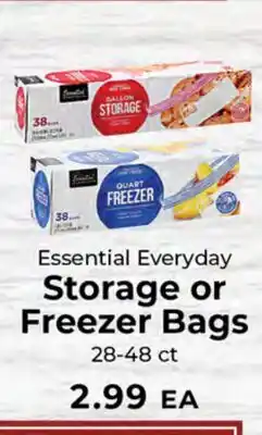 Sunset Foods Essential Everyday Storage or Freezer Bags offer