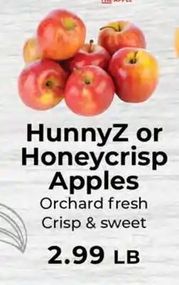 Sunset Foods HunnyZ or Honeycrisp Apples offer
