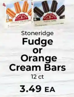 Sunset Foods Stoneridge Fudge or Orange Cream Bars offer
