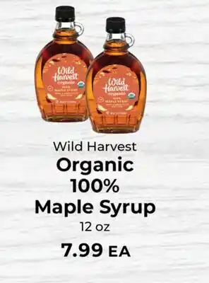 Sunset Foods Wild Harvest Organic 100% Maple Syrup offer