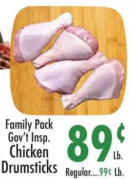 Garden Fresh Market Family Pack Gov't Insp. Chicken Drumsticks offer