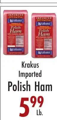 Garden Fresh Market Krakus Imported Polish Ham offer