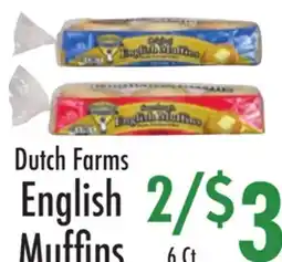 Garden Fresh Market Dutch Farms English Muffins offer