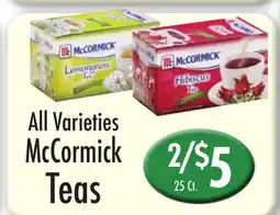 Garden Fresh Market All Varieties McCormick Teas offer
