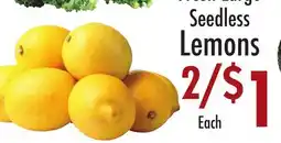 Garden Fresh Market Fresen Large Seedless Lemons offer