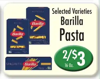 Garden Fresh Market Selected Varieties Barilla Pasta offer