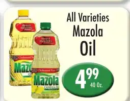 Garden Fresh Market All Varieties Mazola Oil offer