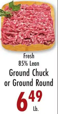 Garden Fresh Market Fresh 85% Lean Ground Chuck or Ground Round offer