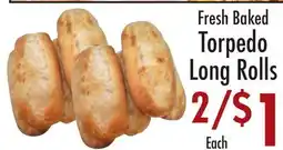 Garden Fresh Market Fresh Baked Torpedo Long Rolls offer