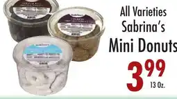 Garden Fresh Market All Varieties Sabrina's Mini Donuts offer
