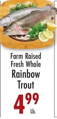 Garden Fresh Market Farm Raised Fresh Whole Rainbow Trout offer