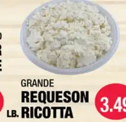 Carnicerias Jimenez GRANDE REQUESON RICOTTA offer