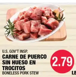 Carnicerias Jimenez CARNE DE PUERCO SIN HUESO EN TROCITOS offer