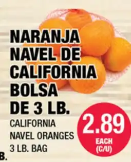 Carnicerias Jimenez NARANJA NAVEL DE CALIFORNIA BOLSA DE 3 LB offer