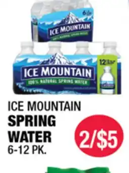 Carnicerias Jimenez ICE MOUNTAIN SPRING WATER offer