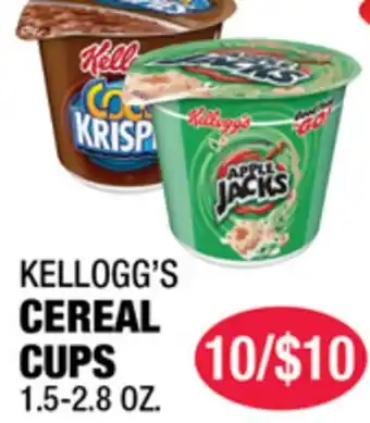 Carnicerias Jimenez KELLOGG'S CEREAL CUPS offer