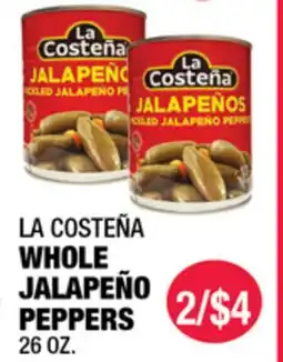 Carnicerias Jimenez LA COSTEÑA WHOLE JALAPEÑO PEPPERS offer