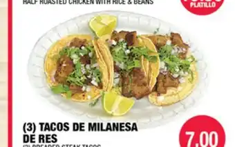 Carnicerias Jimenez (3) TACOS DE MILANESA DE RES offer