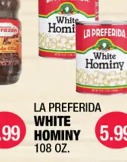 Carnicerias Jimenez LA PREFERIDA WHITE HOMINY offer