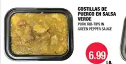 Carnicerias Jimenez PORK RIB-TIPS IN GREEN PEPPER SAUCE offer