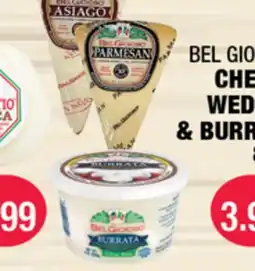 Carnicerias Jimenez BEL GIOIOSO CHEESE WEDGES & BURRATA offer