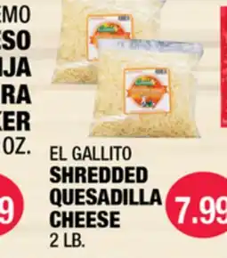 Carnicerias Jimenez EL GALLITO SHREDDED QUESADILLA CHEESE offer